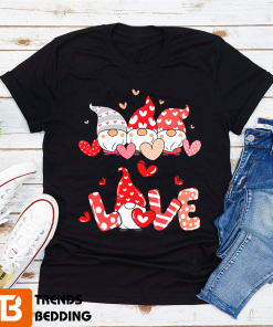 Gnome Valentines Love Unisex T-shirt Funny Gift For Couples
