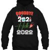 Goodbye 2021 Hello 2022 Merry New Years Pyjama Hoodie