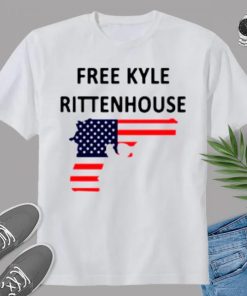 Gun Free Kyle Rittenhouse American Flag T-Shirt