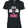 Halloween Breast Cancer Awareness Check Your Boobies Shirt For Womans