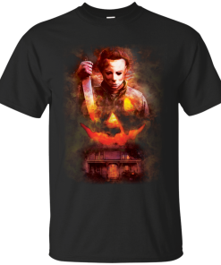Halloween Michael Myers Pumpkin T-shirt