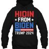 Hidin From Biden Kids Men Trump 2024 Funny Anti Joe Hoodie