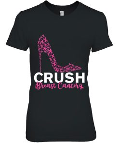 High Heels Pink Ribbon Crush Breast Cancer Fight Against Shirt