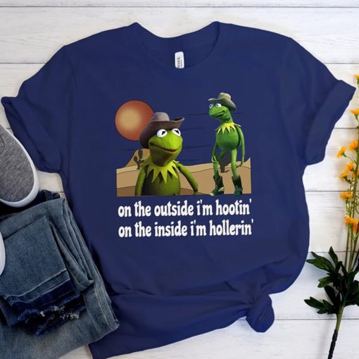 Hootin And Hollerin Kermit Cowboy Shirt