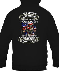 I Am A Veteran Love Freedom Wore Dogtags Have DD-214 Shirts