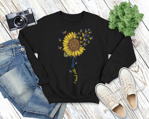 I Stand With Ukraine Butterflies And Sunflower Unisex Shirt
