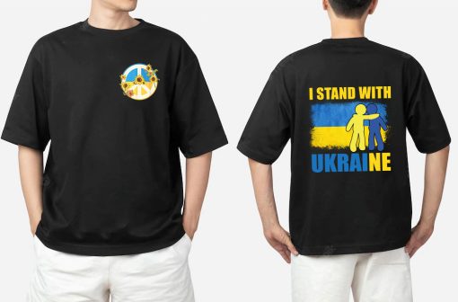 I Stand With Ukraine No War 2 Sided Shirt