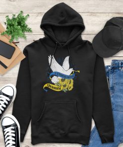 I Stand With Ukraine Peace Dove And Sunflowers Sweatshirt
