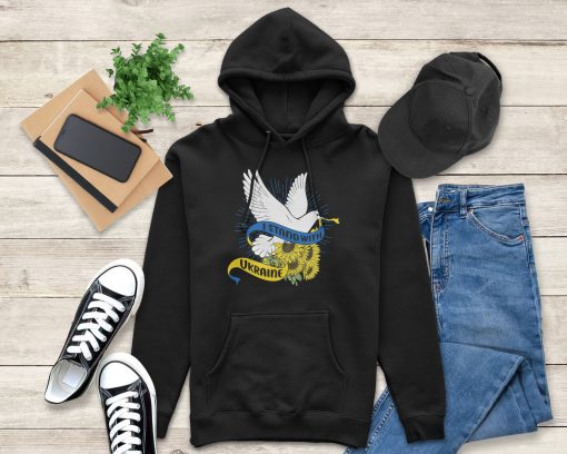 I Stand With Ukraine Peace Dove And Sunflowers Sweatshirt