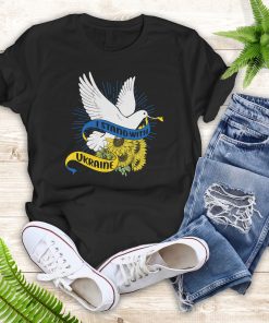 I Stand With Ukraine Peace Dove And Sunflowers Sweatshirt 3