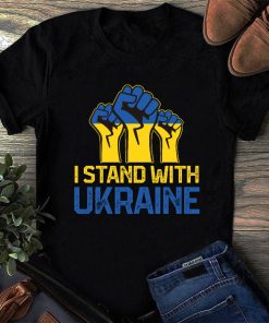 I Stand With Ukraine Support Hand Shirt