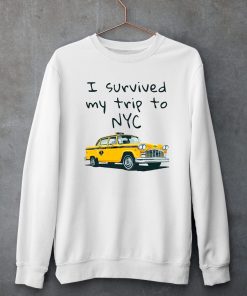 I Survived My Trip To NYC T-Shirt New York Yellow Spider Taxi