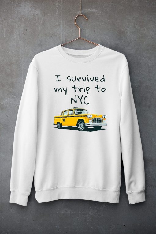 I Survived My Trip To NYC T-Shirt New York Yellow Spider Taxi