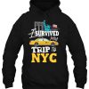 I Survived Nyc My Trip To Love Ny New York Gifts Hoodie