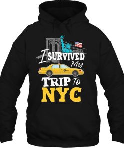 I Survived Nyc My Trip To Love Ny New York Gifts Hoodie