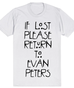 If Lost Please Return To Evan Peters Shirt – American Horror Story