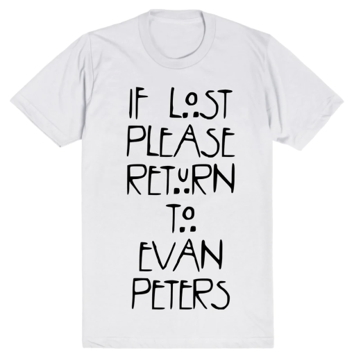 If Lost Please Return To Evan Peters Shirt – American Horror Story