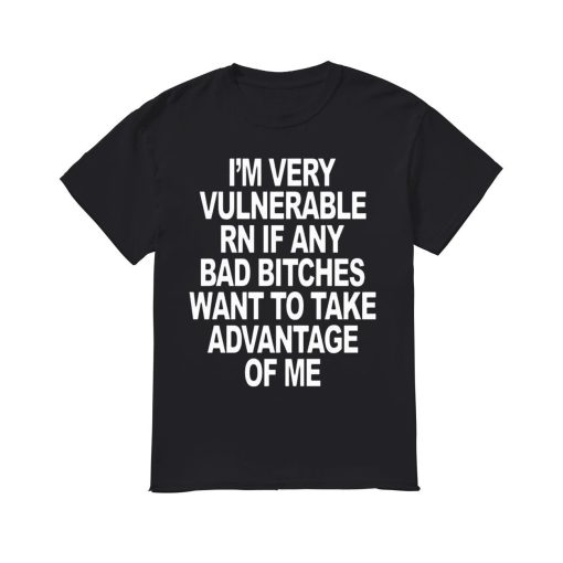 I’m Very Vulnerable Rn If Any Bad Witches Want To Take Advantage Of Me Shirt