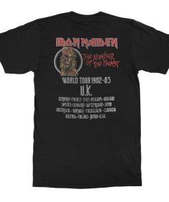 Iron Maiden Number Of The Beast World Tour T-Shirt
