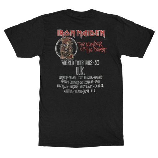 Iron Maiden Number Of The Beast World Tour T-Shirt