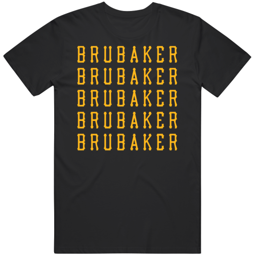 JT Brubaker X5 Pittsburgh Baseball Fan T Shirt