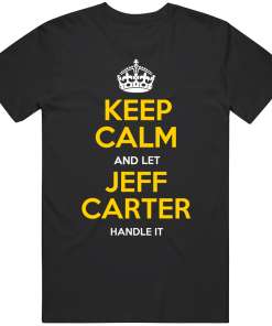 Jeff Carter Keep Calm Pittsburgh Hockey Fan T Shirt