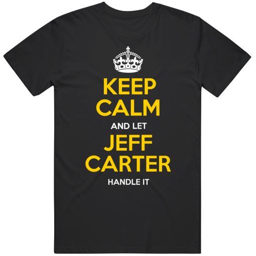 Jeff Carter Keep Calm Pittsburgh Hockey Fan T Shirt