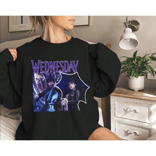 Jenna Ortega Vintage 90s Wednesday Addams Shirt