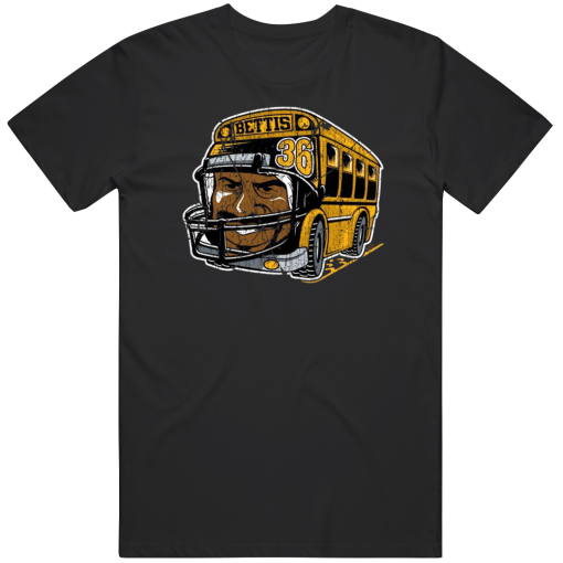 Jerome Bettis The Bus Pittsburgh Football Fan Distressed T Shirt