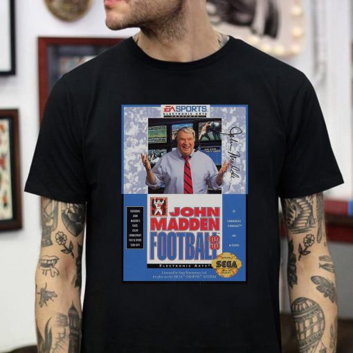 John Madden Football 92 Sega Genesis Cover Fan T Shirt