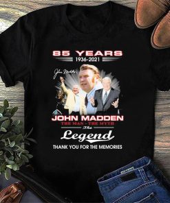 John Madden Raiders Legend Tribute Thank You For The Memories Shirt