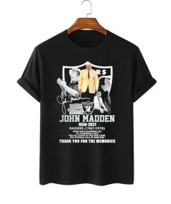 John Madden Raiders Legend Tribute Thank You For The Memories Sweatshirt