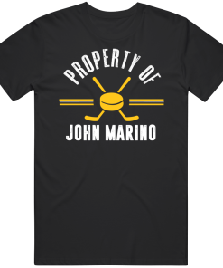 John Marino Property Of Pittsburgh Hockey Fan T Shirt