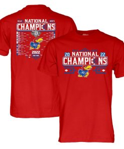 Kansas Champions 2022 NCAA National 2 Sided Shirt Kansas Champions 2022 NCAA National 2 Sided Shirt