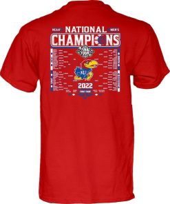 Kansas Champions 2022 NCAA National 2 Sided Shirt 2 Kansas Champions 2022 NCAA National 2 Sided Shirt 3