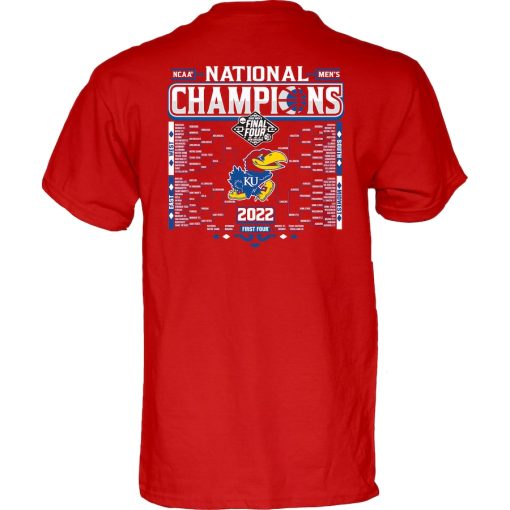 Kansas Champions 2022 NCAA National 2 Sided Shirt