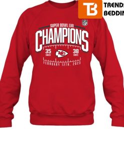 Kansas City Chiefs 2023 Super Bowl Champions Score Sweatshirt