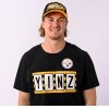 Kenny Pickett Pittsburgh Yinz Stripe Short Sleeve T-Shirt