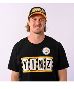 Kenny Pickett Pittsburgh Yinz Stripe Short Sleeve T-Shirt