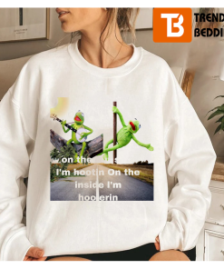 Kermit Hootin And Hollerin On The Outside Funny Sweatshirt