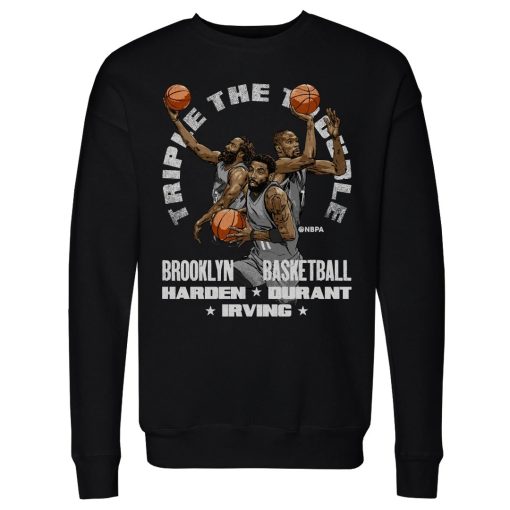 Kevin Durant Kyrie Irving &amp James Harden Brooklyn Trio Trouble Sweatshirt