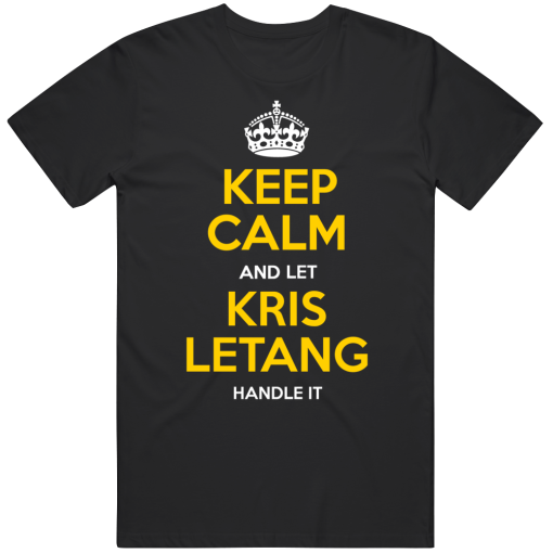 Kris Letang Keep Calm Pittsburgh Hockey Fan T Shirt