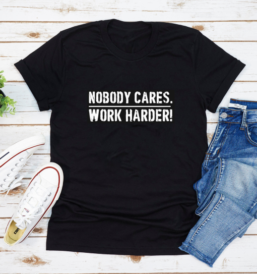 Lamar Jackson Nobody Cares Work Harder T-Shirt
