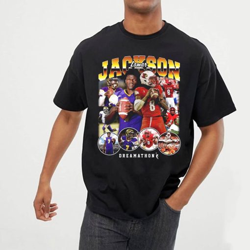 Lamar Jackson Vintage Style 90’s T-shirt Unisex