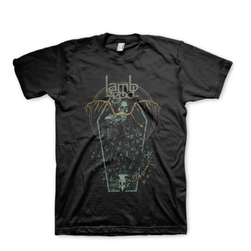 Lamb of God Coffin Kopia Logo T-Shirt