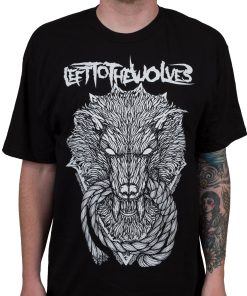 Left To The Wolves Wolf Of The Gallows (Black) T-Shirt