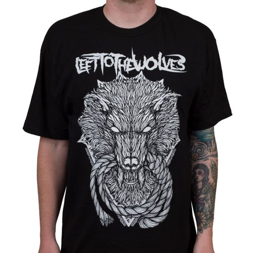 Left To The Wolves Wolf Of The Gallows (Black) T-Shirt
