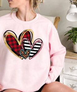 Leopard Heart Happy Valentine’s Day Love Funny Cute Shirt