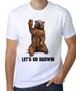 Let’s Go Darwin Drink Beer US Flag Shirt