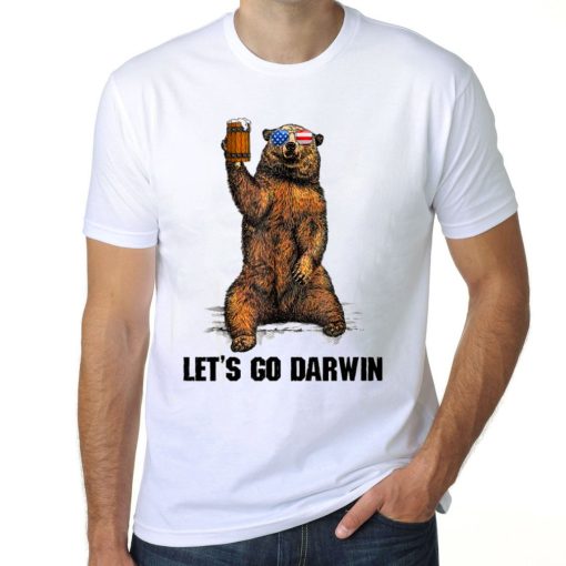 Let’s Go Darwin Drink Beer US Flag Shirt